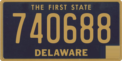 DE license plate 740688