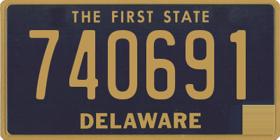 DE license plate 740691