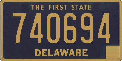 DE license plate 740694