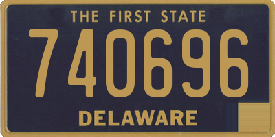 DE license plate 740696