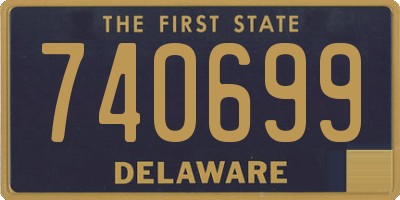 DE license plate 740699
