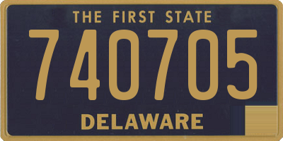 DE license plate 740705