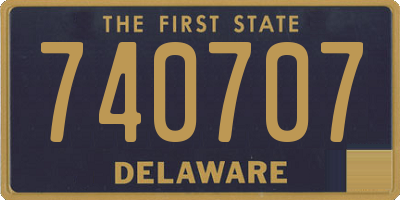 DE license plate 740707