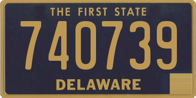 DE license plate 740739