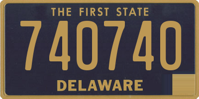 DE license plate 740740