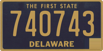 DE license plate 740743
