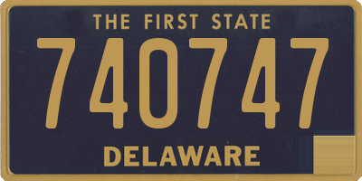 DE license plate 740747