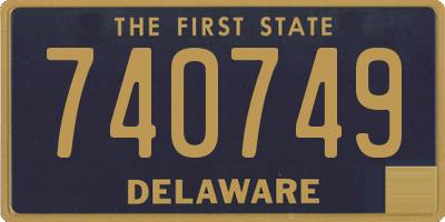 DE license plate 740749