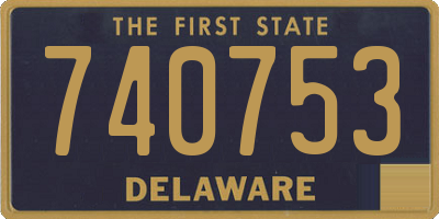 DE license plate 740753
