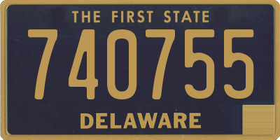 DE license plate 740755