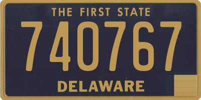 DE license plate 740767