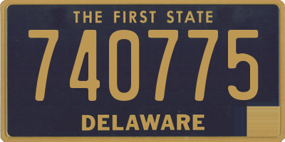 DE license plate 740775