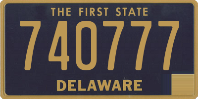 DE license plate 740777