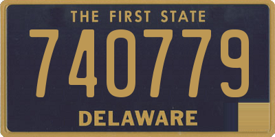 DE license plate 740779