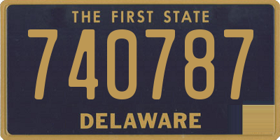 DE license plate 740787