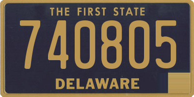DE license plate 740805