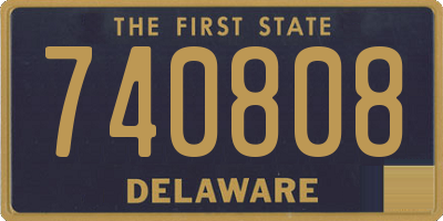 DE license plate 740808
