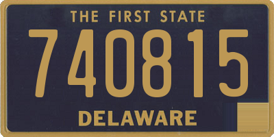 DE license plate 740815