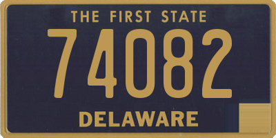 DE license plate 74082