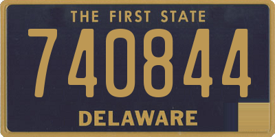 DE license plate 740844