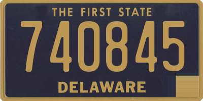 DE license plate 740845