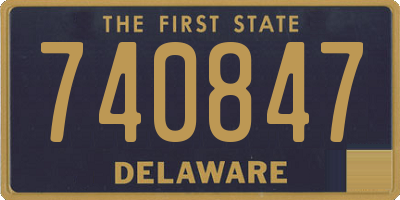 DE license plate 740847