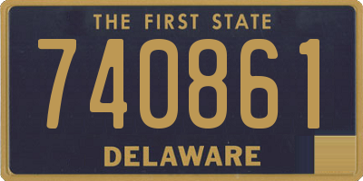DE license plate 740861