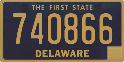 DE license plate 740866