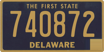 DE license plate 740872