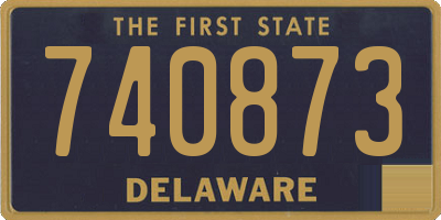 DE license plate 740873