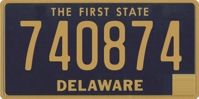 DE license plate 740874
