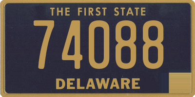 DE license plate 74088