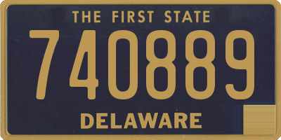 DE license plate 740889