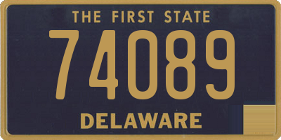 DE license plate 74089