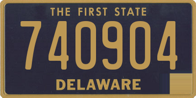 DE license plate 740904