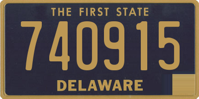 DE license plate 740915