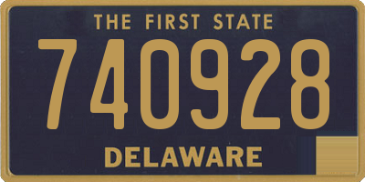 DE license plate 740928