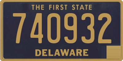 DE license plate 740932