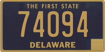 DE license plate 74094