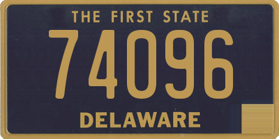DE license plate 74096