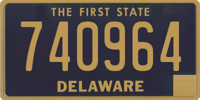 DE license plate 740964