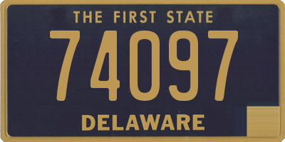 DE license plate 74097