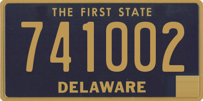 DE license plate 741002
