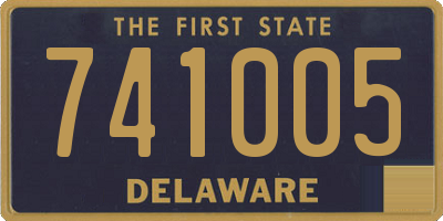 DE license plate 741005