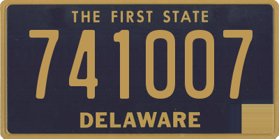 DE license plate 741007