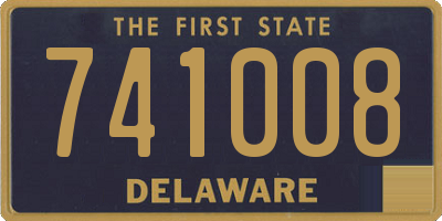 DE license plate 741008