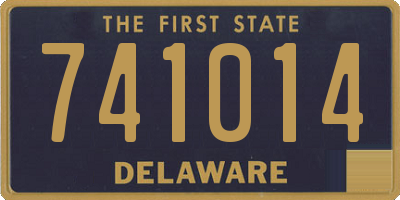 DE license plate 741014
