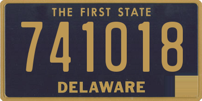 DE license plate 741018