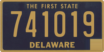 DE license plate 741019