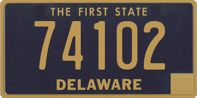 DE license plate 74102